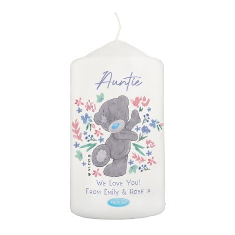 Personalised Me to You Floral Pillar Candle £12.99